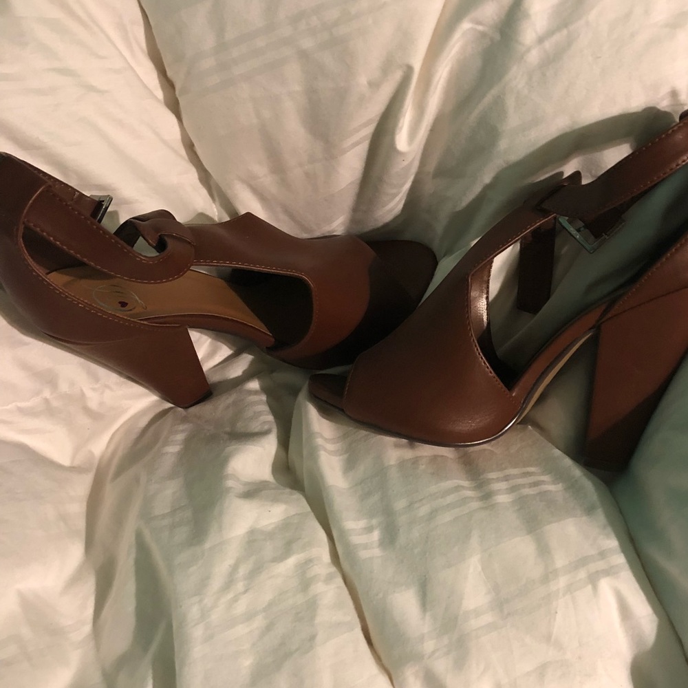 Bootie/wedges. Worn once!!!